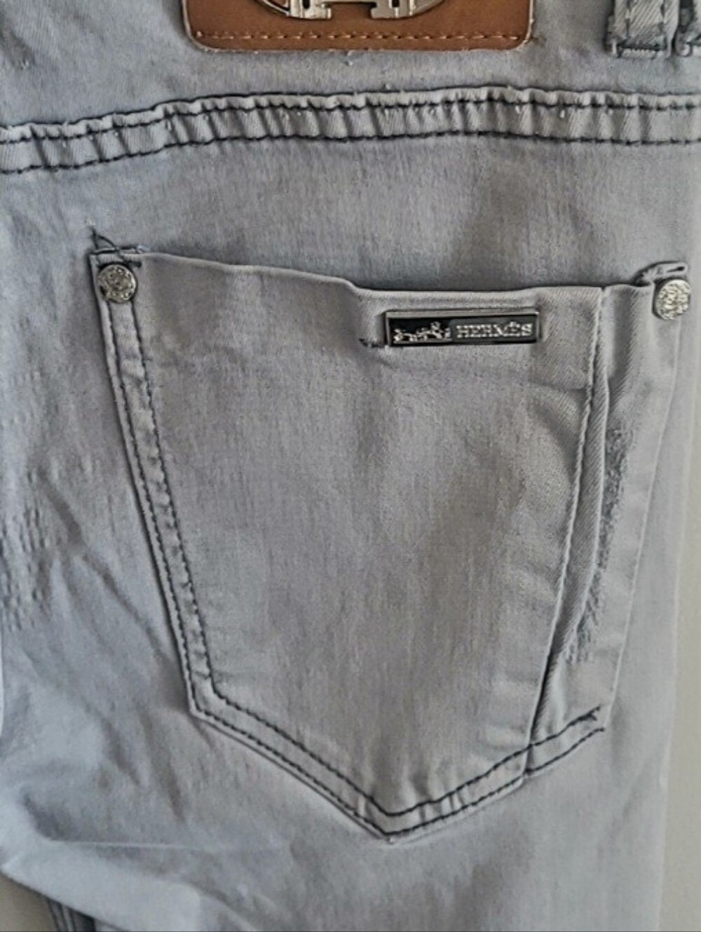 Light Gray Women's Jeans - Hermes Paris - Picture 3 of 8